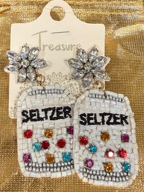 Treasure Seltzer Beaded Earrings